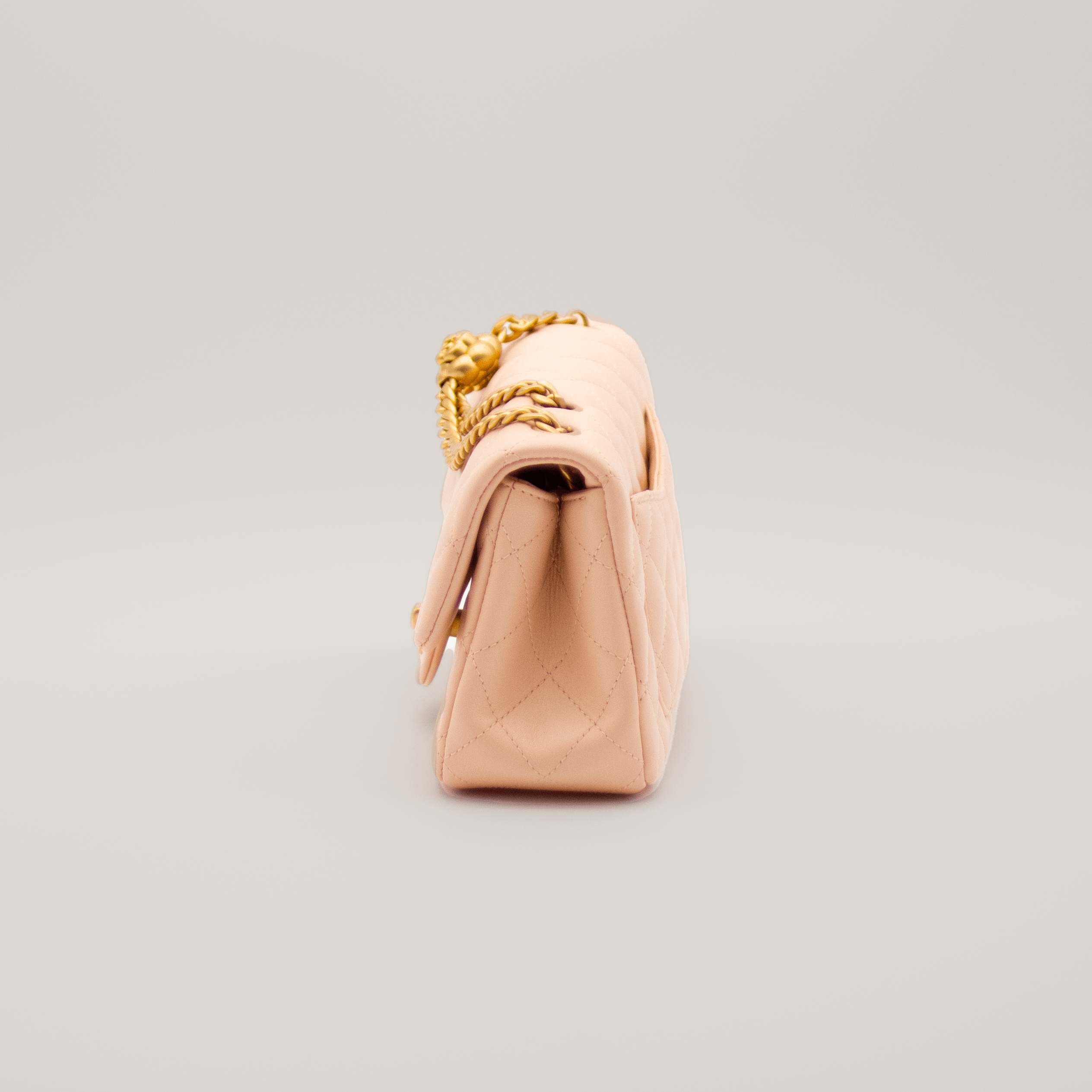 Chanel Mini Flap Bag with Camellia Chain